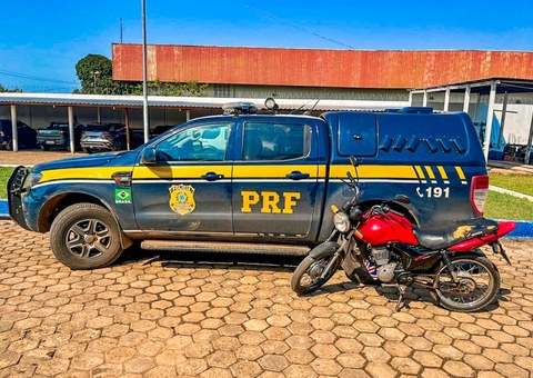 Motocicleta adulterada é apreendida pela PRF no Amazonas