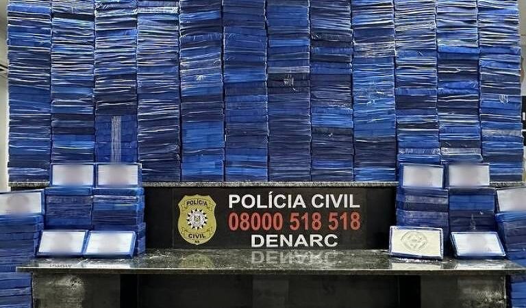 Polícia apreende meia tonelada de cocaína em Canoas (RS)