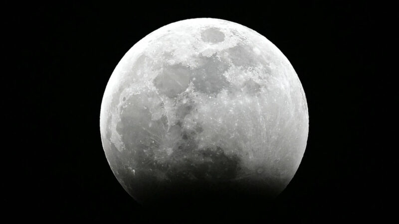 Veja fotos do eclipse lunar total desta sexta-feira (14)